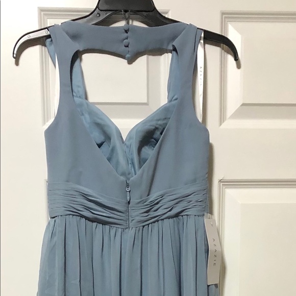 Dusty Blue Bridesmaid Dress - Azazie - Picture 7 of 7